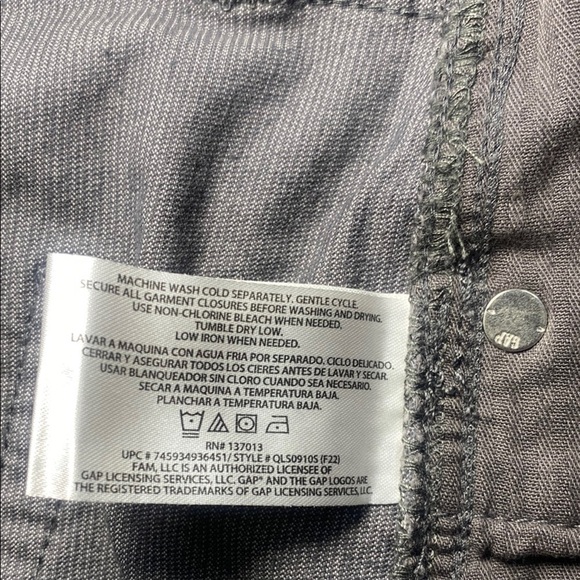 GAP Gray Jean Shorts Relaxed Fit Mid-Thigh - Picture 5 of 8